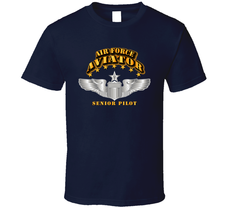  Air Force Aviator - Pilot - Senior Wings T Shirt