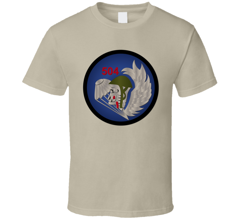 504th Airborne Division Patch Parachute Regiment Corps without Text T Shirt