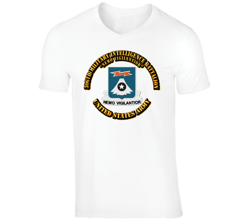 306th Military Intelligence Battalion with Text T Shirt