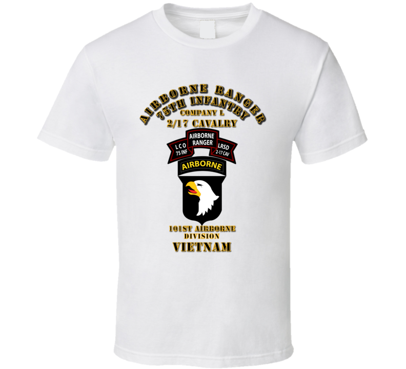 SOF - Abn Rgr - 2 - 17 Cav - 101Abn Div - Vietnam T Shirt