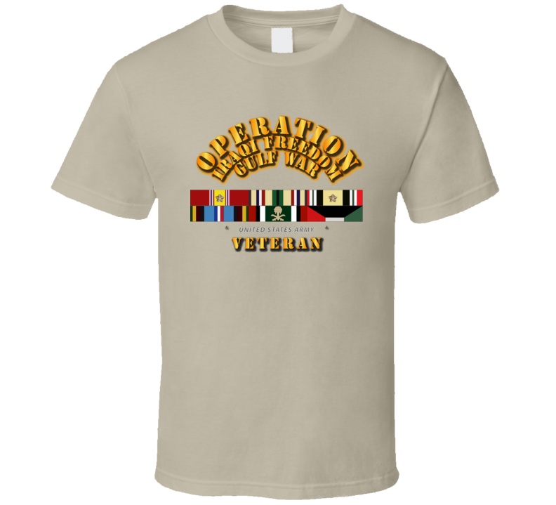 Iraqi Freedom - Gulf War Svc Ribbons T Shirt