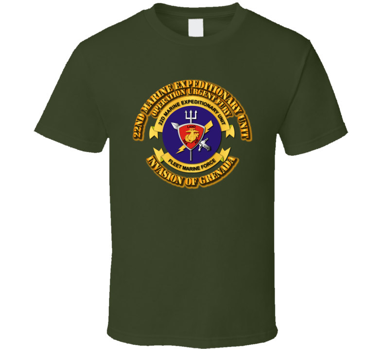 USMC - Grenada - 22nd MEU - Operation Urgent Fury T Shirt