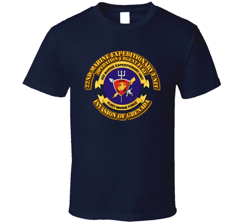 USMC - Grenada - 22nd MEU - Operation Urgent Fury T Shirt