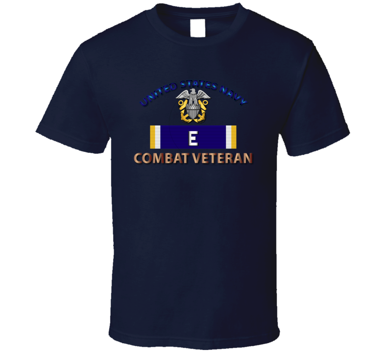 Navy E Ribbon T Shirt