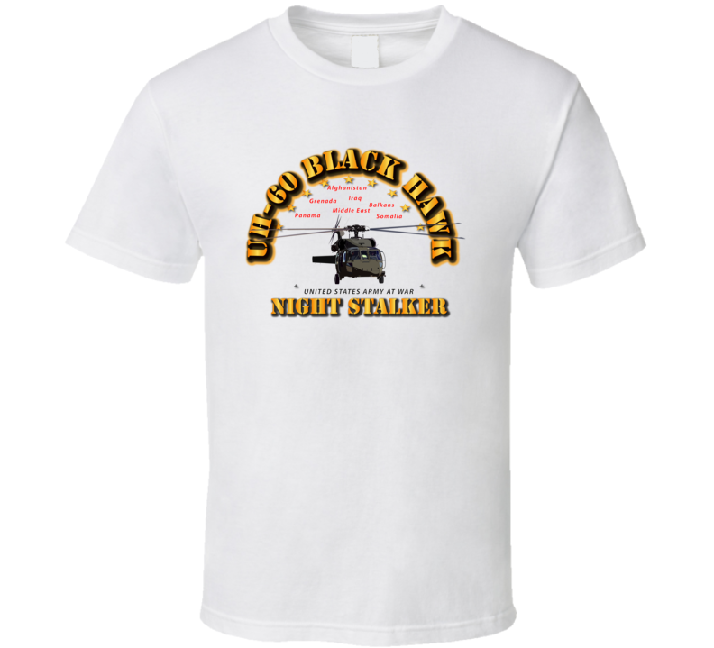 UH 60 Blackhawk - Night Stalker T Shirt