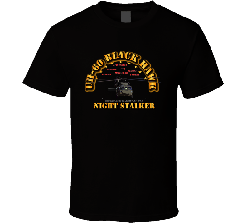 UH 60 Blackhawk - Night Stalker T Shirt