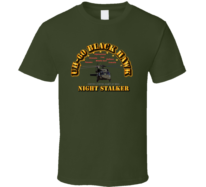 UH 60 Blackhawk - Night Stalker T Shirt