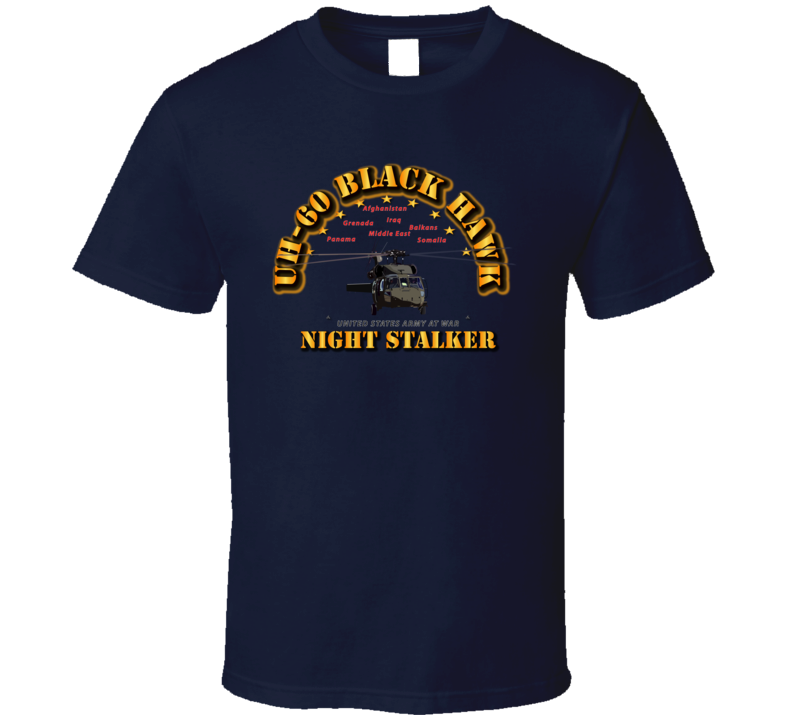 UH 60 Blackhawk - Night Stalker T Shirt