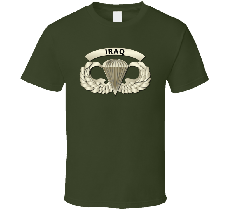 Airborne Badge - Iraq T Shirt