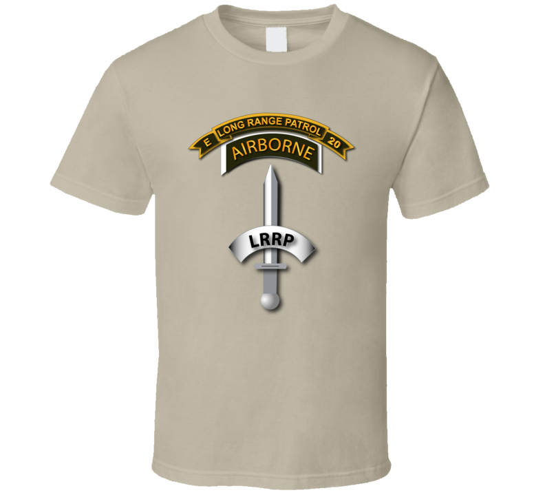 Vietnam - Co E 20th Inf LRRP - Badge T Shirt