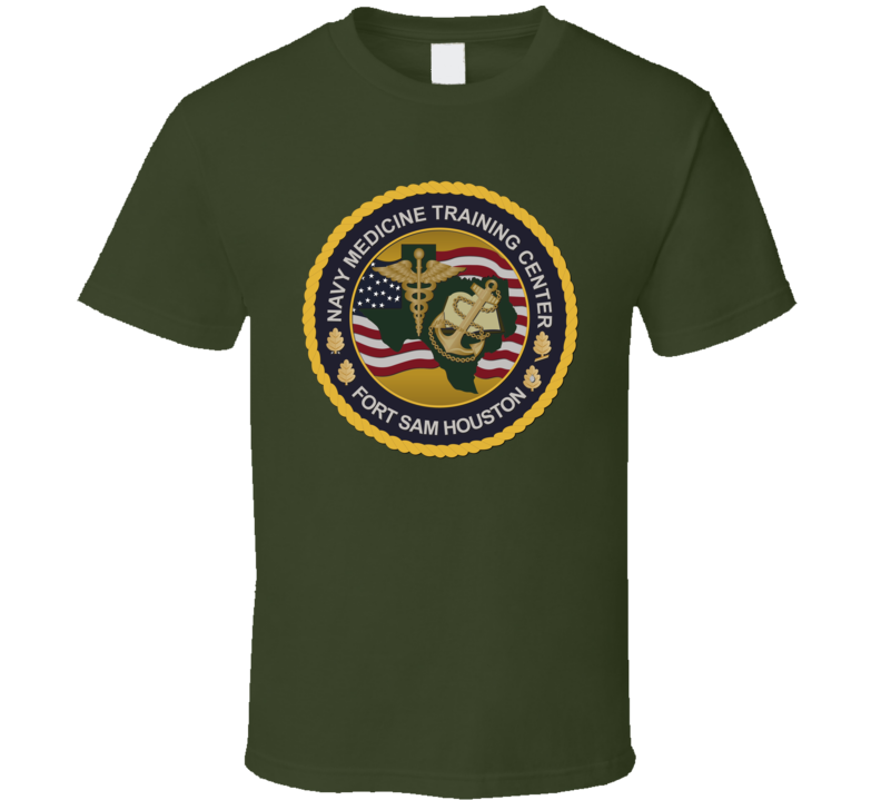 Navy Medical Crest - Fort Sam Houston T Shirt