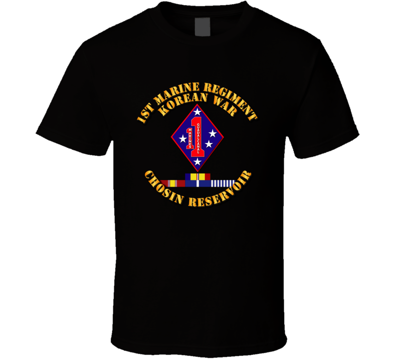 1st Marine Regt - Korea - Chosin w SVC Ribbons T Shirt