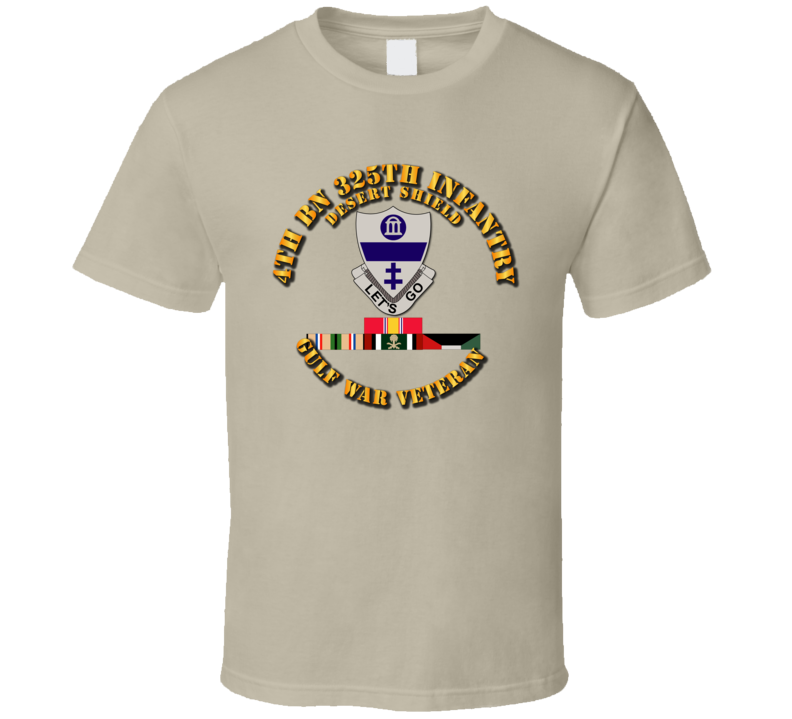 4th Bn 325th Infantry - Desert Shield w Svc T Shirt