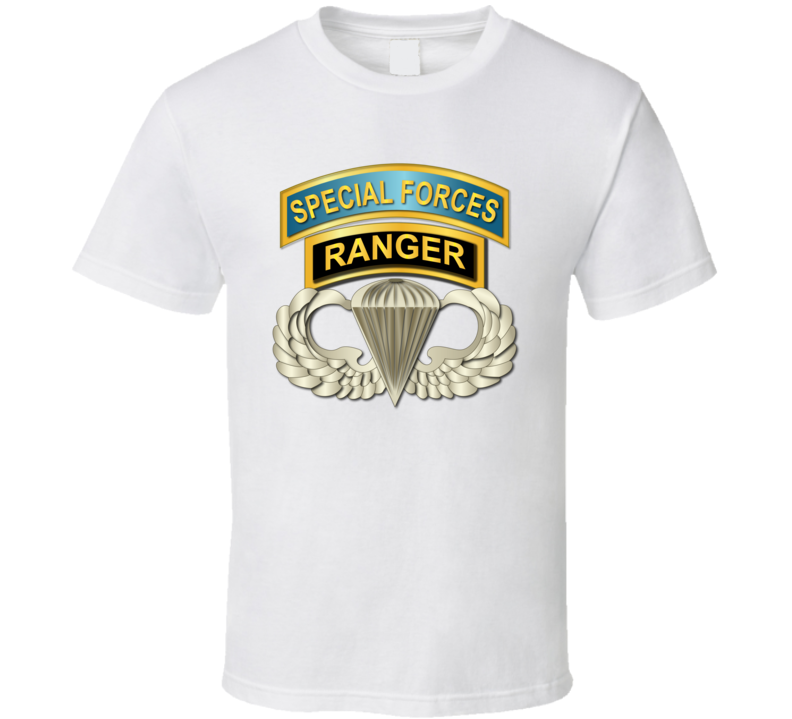 Airborne Badge - Ranger - SF Tabs T Shirt