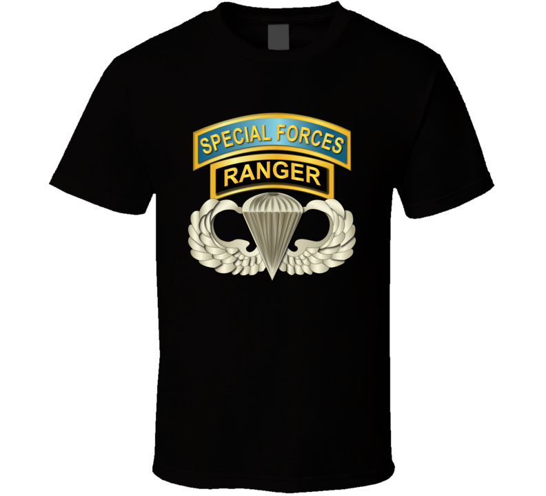Airborne Badge - Ranger - SF Tabs T Shirt