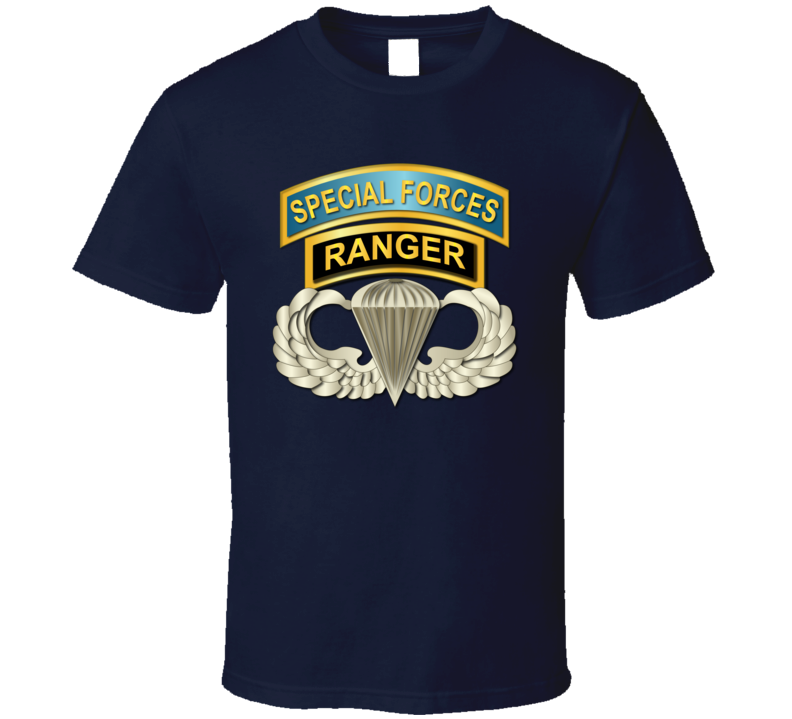 Airborne Badge - Ranger - SF Tabs T Shirt