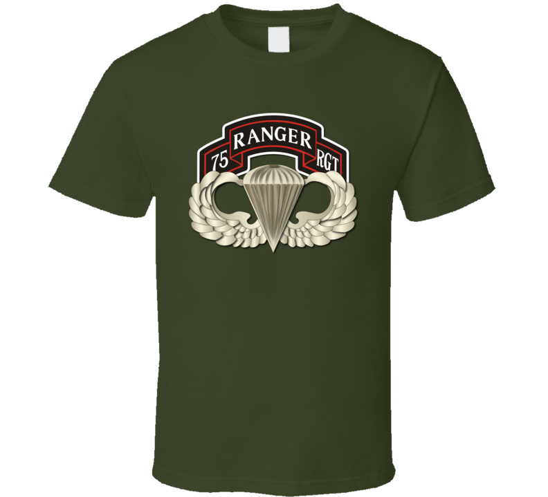 Airborne Badge - Rgr Rgt Scroll T Shirt