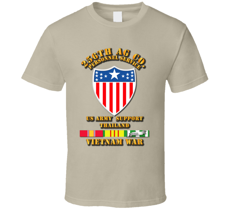 256th AG Co w VN Svc Ribbons T Shirt