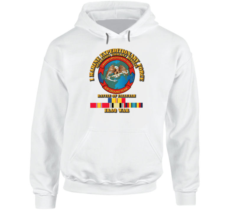 I MEF  w Iraq Svc - Fallujah Hoodie