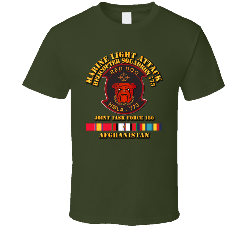 HMLA - 773 w Afghan Svc - JTF 180 T Shirt