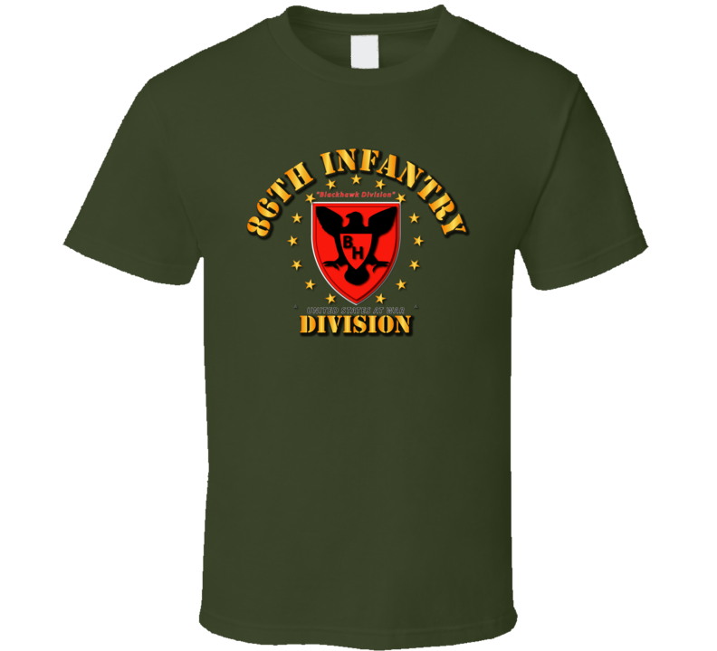 86th Infantry Division - Blackhawk Division T Shirt