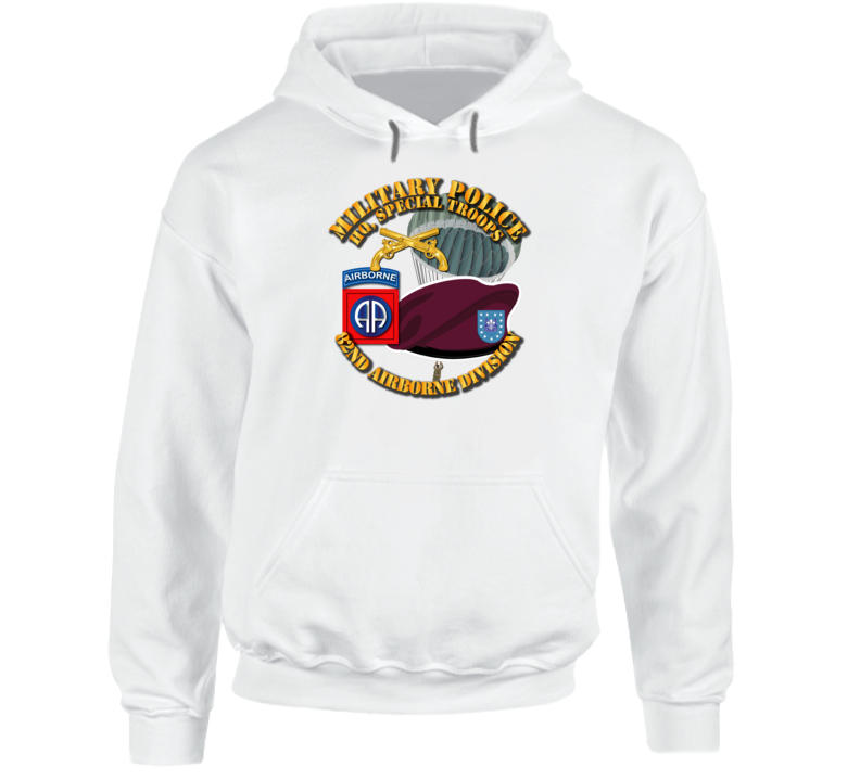 MP - 82nd Airborne Div - Beret - Maroon Hoodie