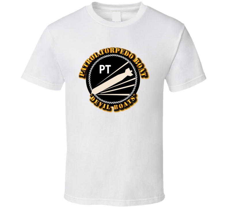Navy - Patrol Torpedo Boat - Devil Boats T Shirt