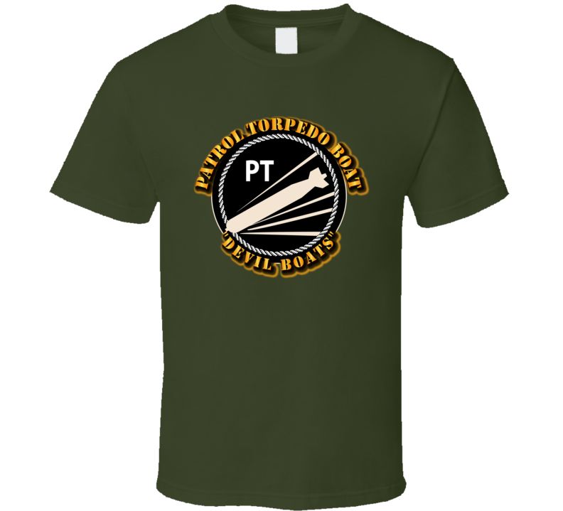 Navy - Patrol Torpedo Boat - Devil Boats T Shirt