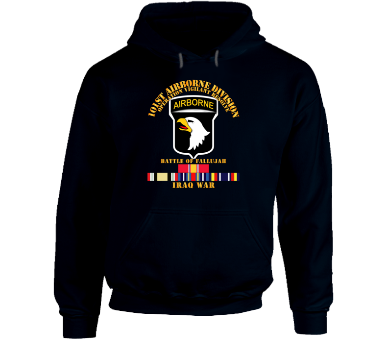 101st Airborne Div  w Iraq Svc - Fallujah Hoodie