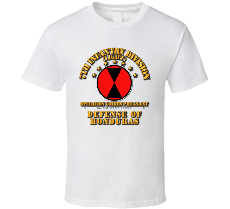 Golden Phesant - 7th Infantry Division T Shirt