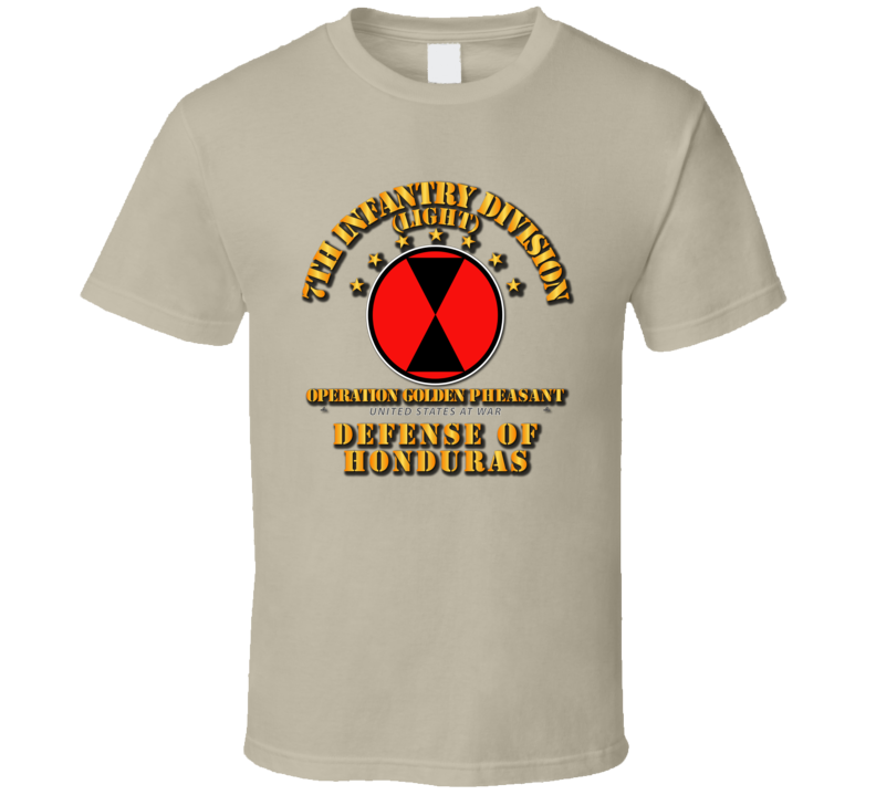Golden Phesant - 7th Infantry Division T Shirt