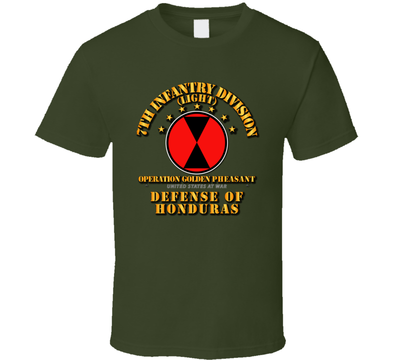Golden Phesant - 7th Infantry Division T Shirt