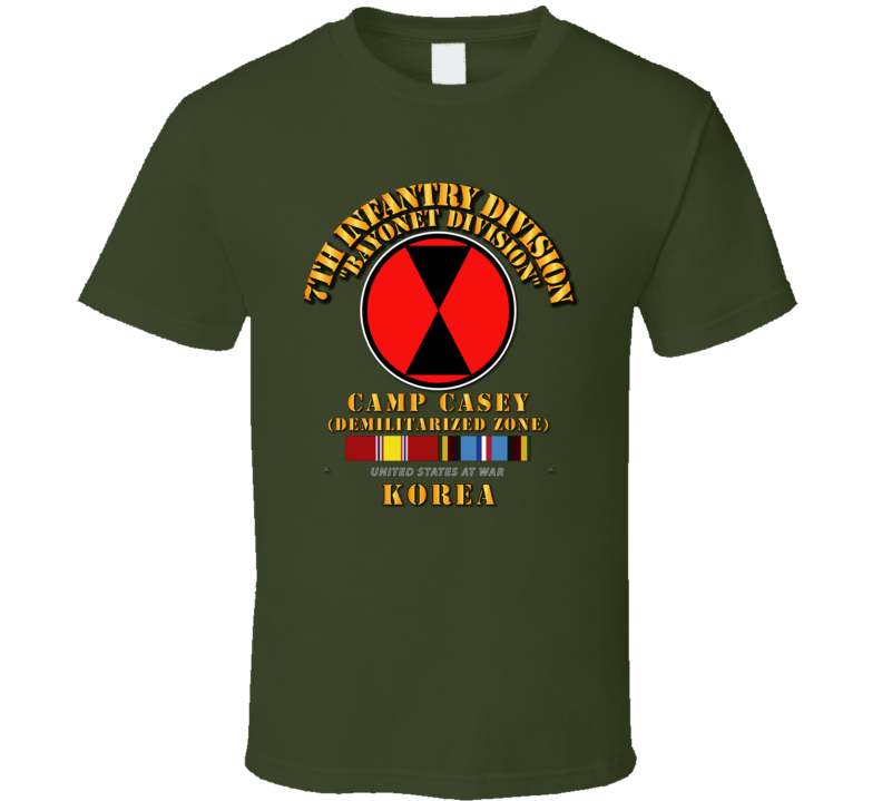7th Infantry Division - Korea - Cp Casey w SVC T Shirt