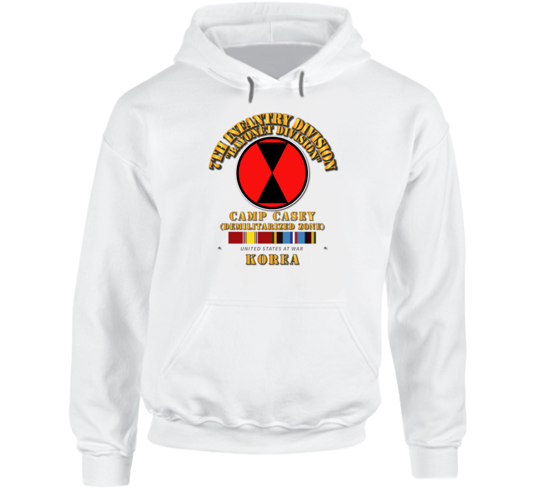 7th Infantry Division - Korea - Cp Casey w SVC Hoodie