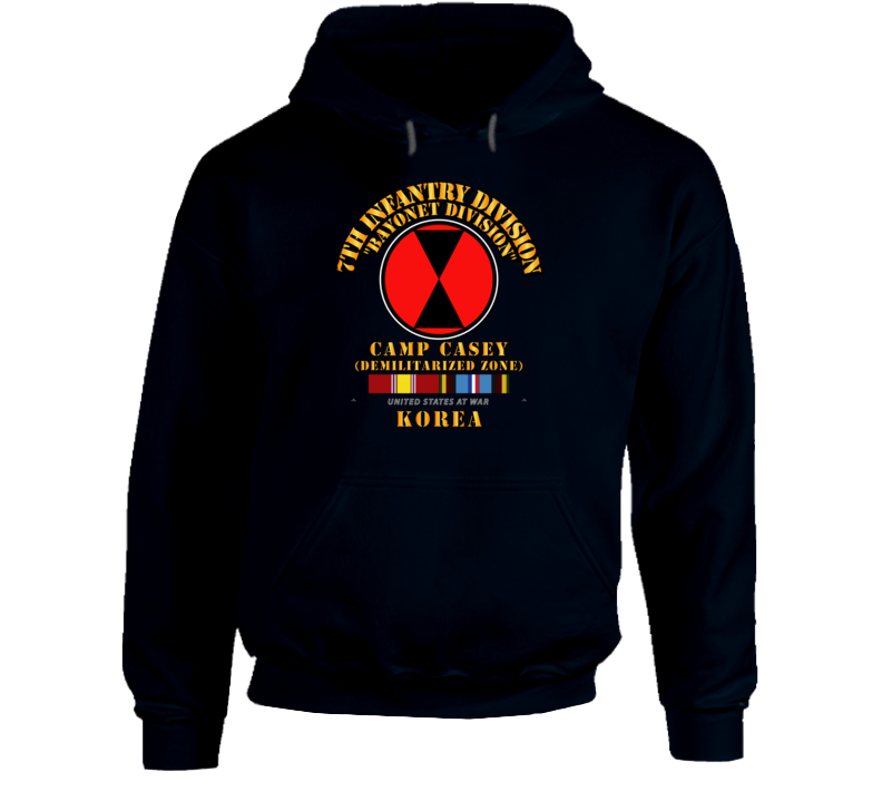 7th Infantry Division - Korea - Cp Casey w SVC Hoodie