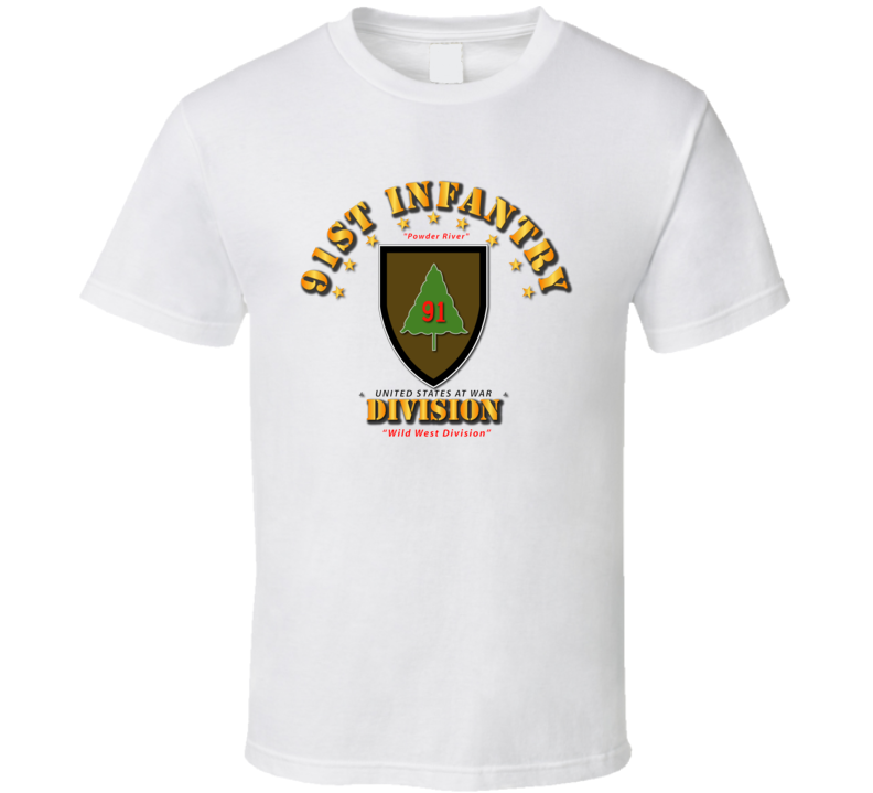 91st Infantry Division - Wild West Division T Shirt