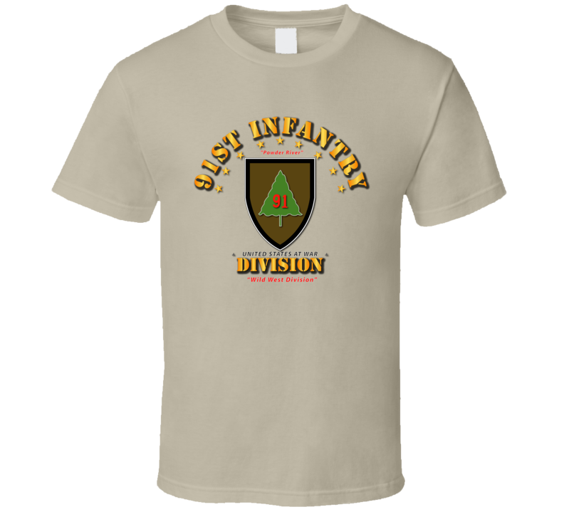 91st Infantry Division - Wild West Division T Shirt