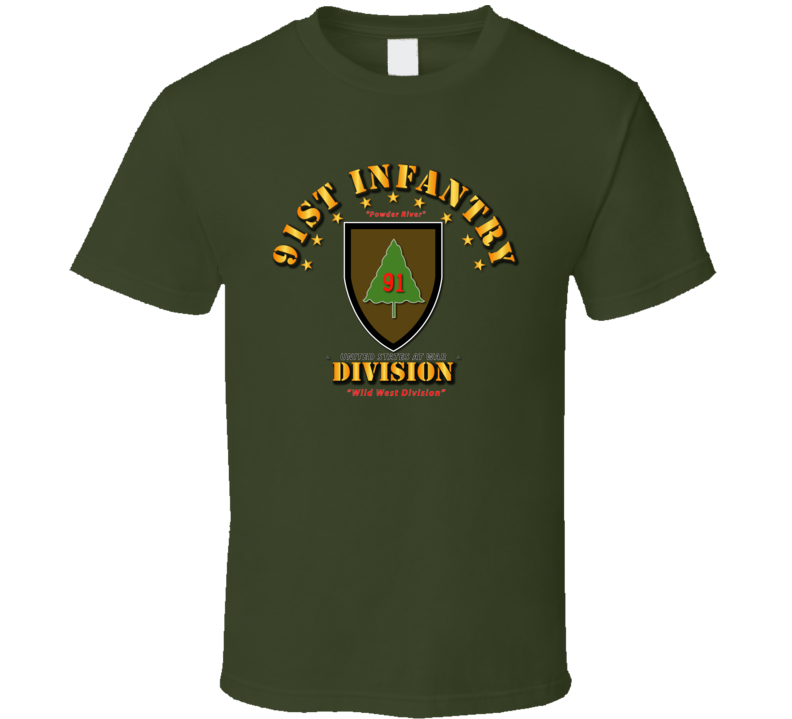 91st Infantry Division - Wild West Division T Shirt