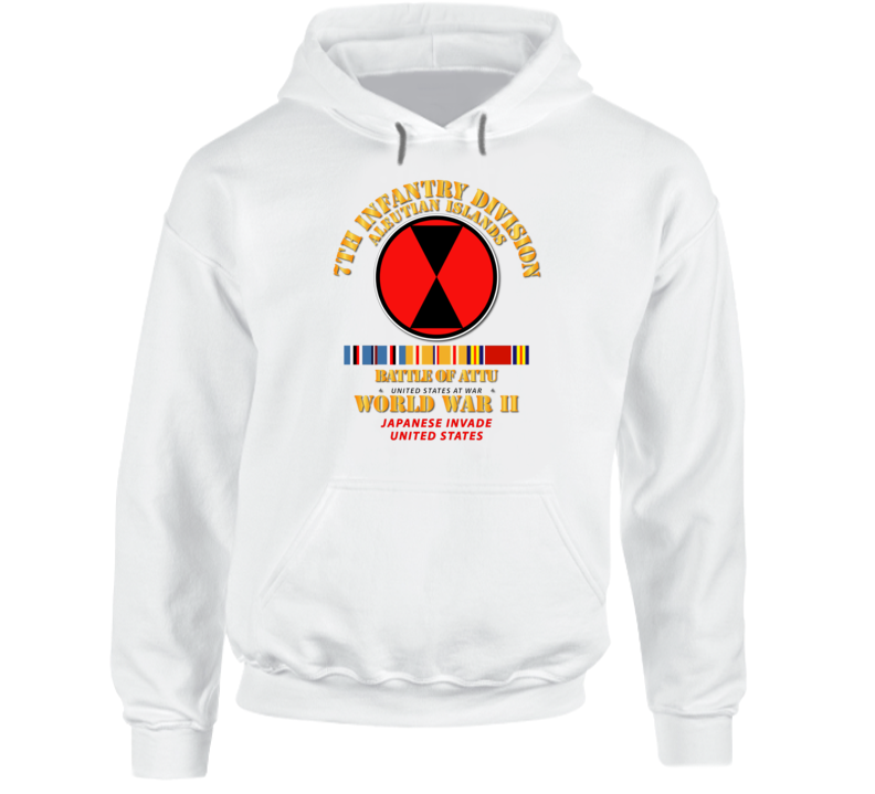 7th ID - Battle of Attu w SVC Hoodie