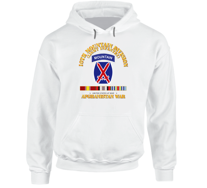 10th Mtn Div - Afghanistan War Hoodie