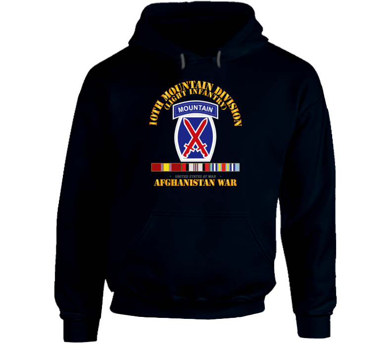 10th Mtn Div - Afghanistan War Hoodie
