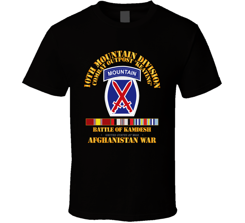 10th Mtn Div - Afghan - COP Keating T Shirt