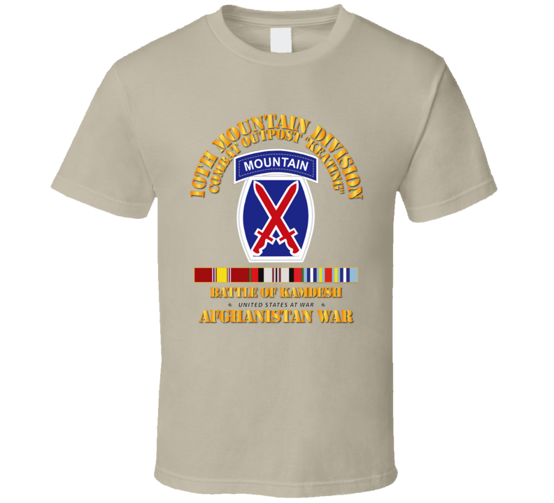 10th Mtn Div - Afghan - COP Keating T Shirt