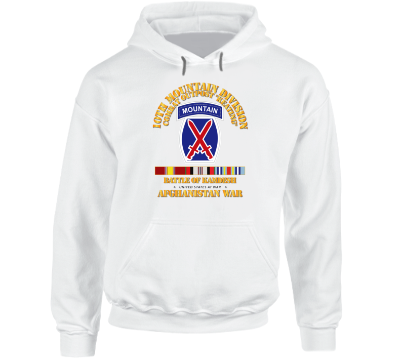 10th Mtn Div - Afghan - COP Keating Hoodie