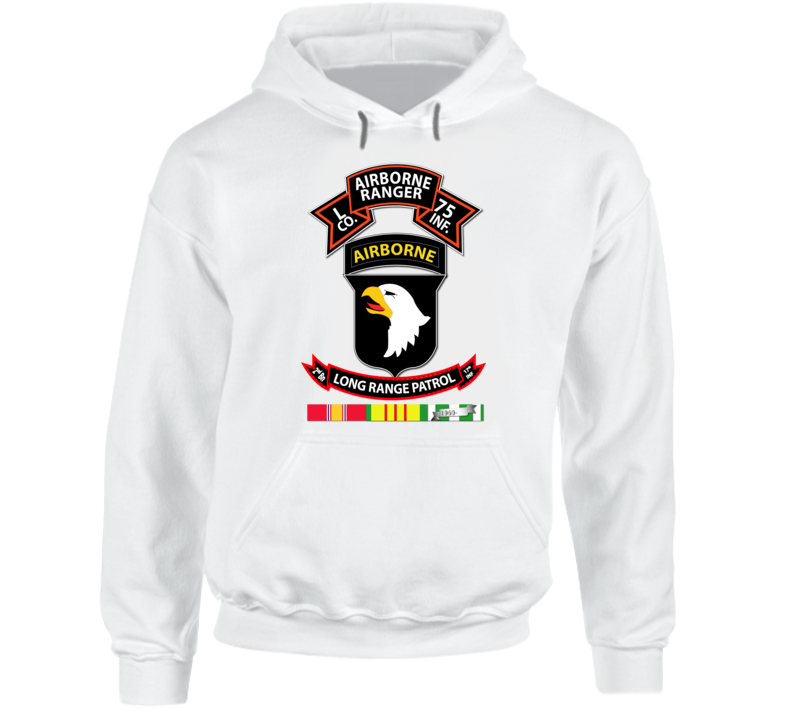 Vietnam - L Co 75th Ranger - 101st Abn - LRSD w VN SVC Hoodie