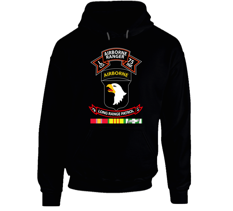 Vietnam - L Co 75th Ranger - 101st Abn - LRSD w VN SVC Hoodie