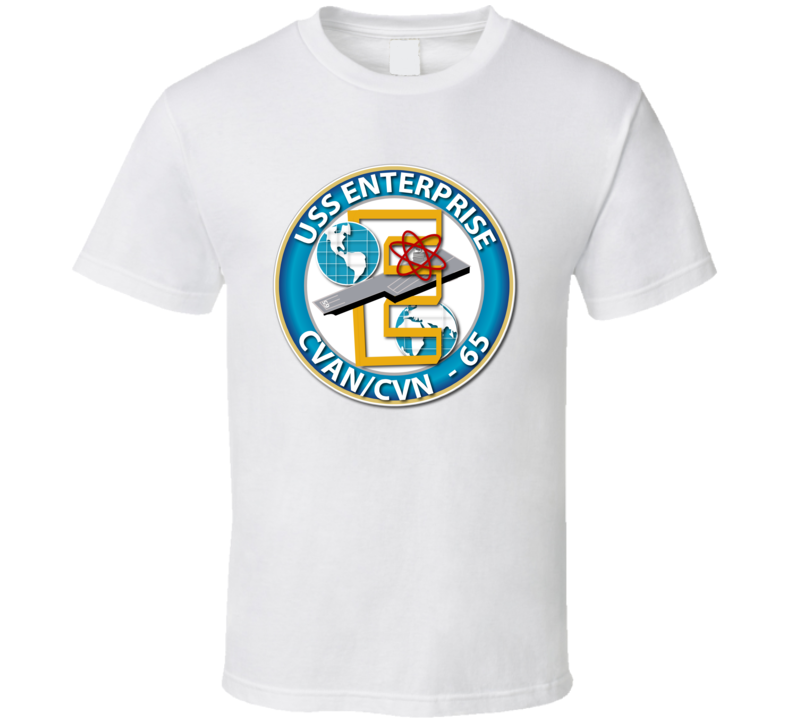 USS Enterprise - CVN-65 Seal - Radial T Shirt
