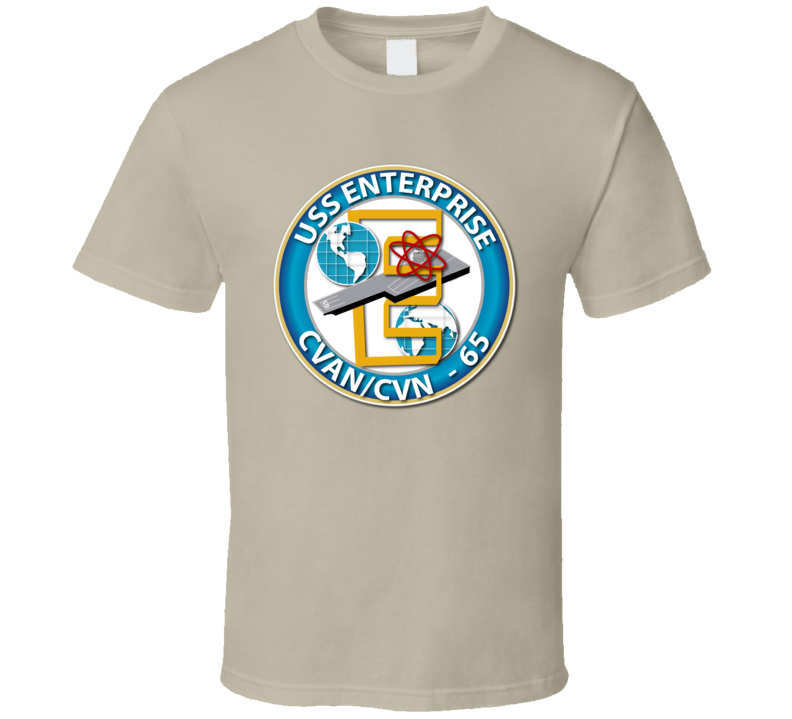 USS Enterprise - CVN-65 Seal - Radial T Shirt