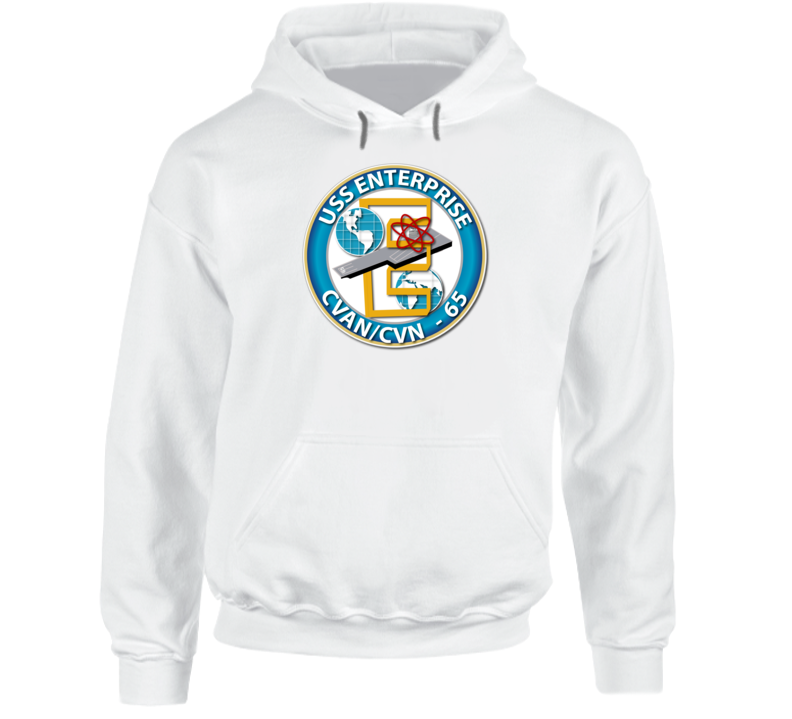 USS Enterprise - CVN-65 Seal - Radial Hoodie