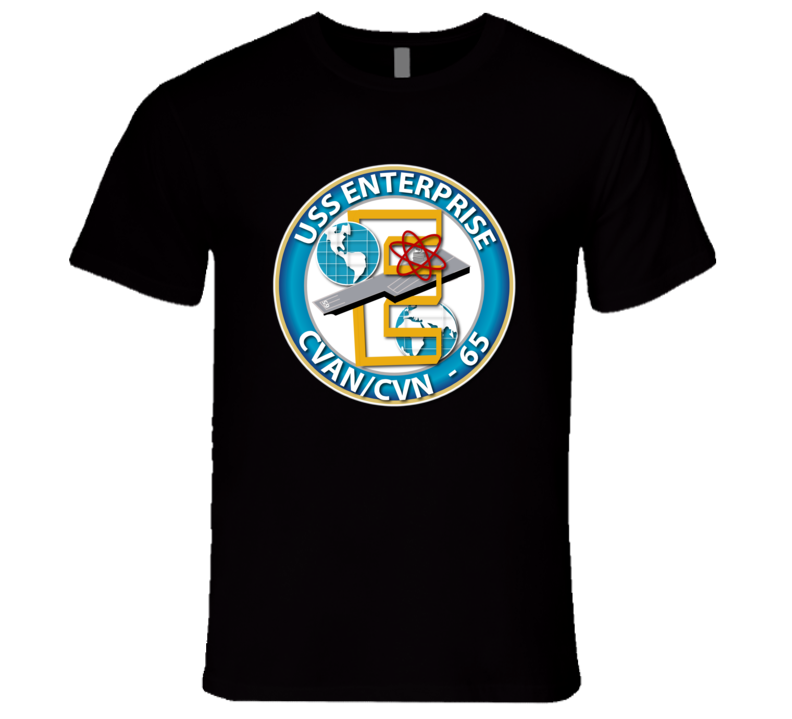 USS Enterprise - CVN-65 Seal - Radial T Shirt